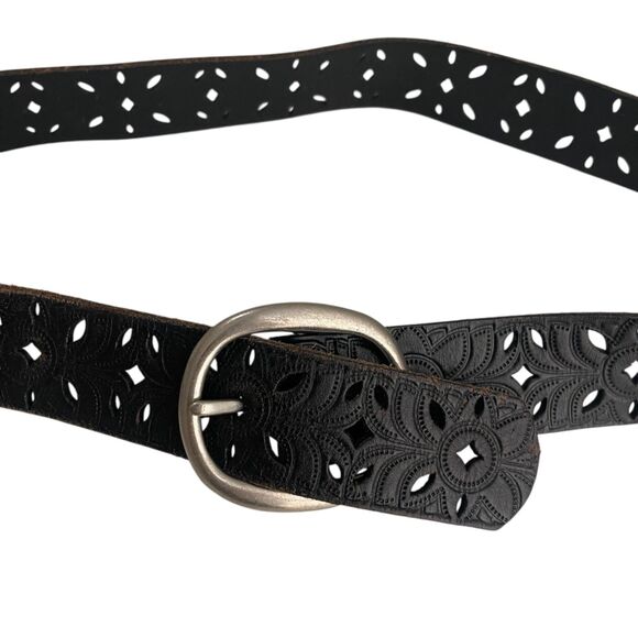 Fossil Belt Women's One Size Adjustable Silver Buckle - Picture 2 of 8